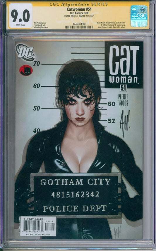 Catwoman #51 CGC Signature Series 9.0 Signed By Adam Hughes