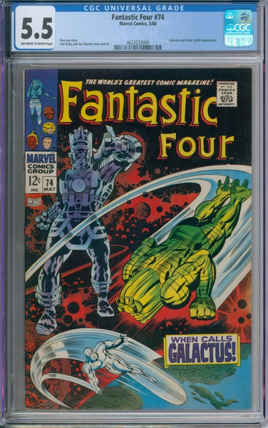 Fantastic Four #74 CGC 5.5 Stan Lee Jack Kirby