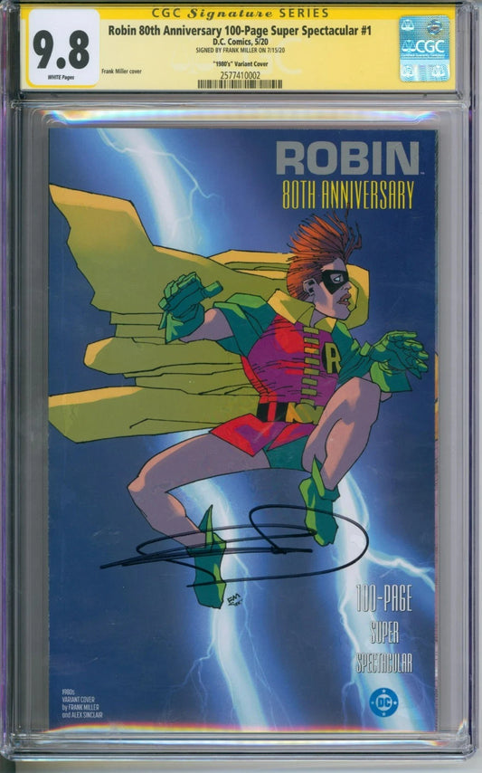 Robin 80th Anniversary 100-Page Super Spectacular #1  CGC Signature Series 9.8