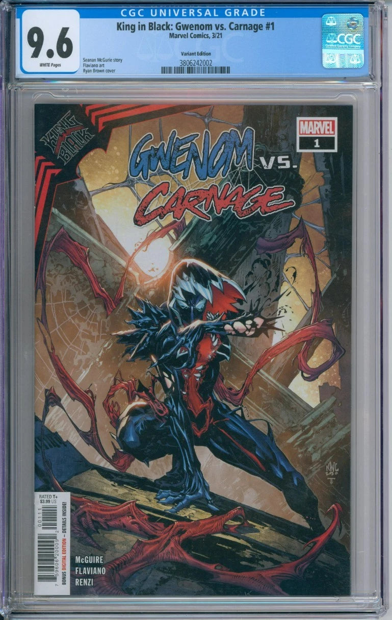 King in Black: Gwenom vs. Carnage #1 CGC 9.6 Variant Edition