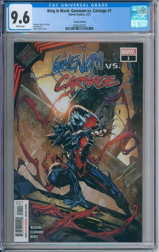 King in Black: Gwenom vs. Carnage #1 CGC 9.6 Variant Edition