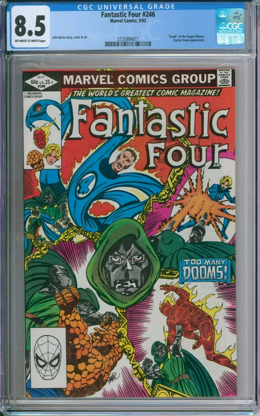 Fantastic Four #246 CGC 8.5 "Death" Of Puppet Master