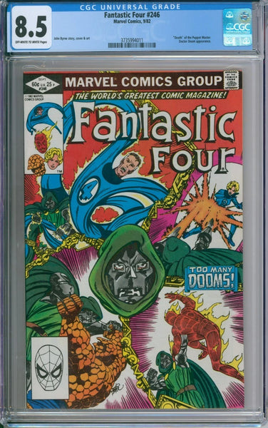 Fantastic Four #246 CGC 8.5 "Death" Of Puppet Master