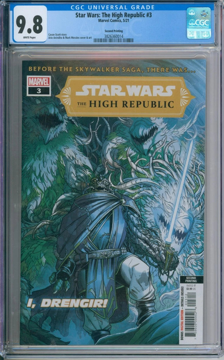 Star Wars: The High Republic #3 CGC 9.8 Second Printing