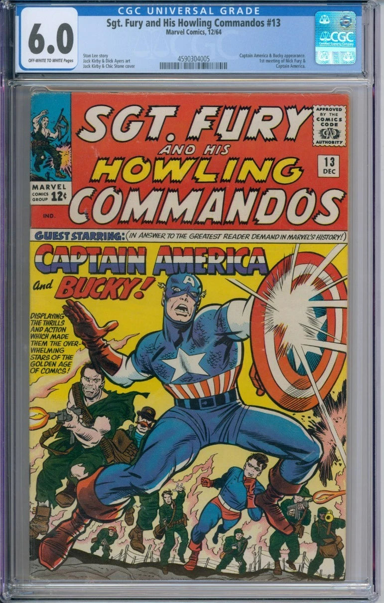 SGT. Fury And His Howling Commandos #13 CGC 6.0 Stan Lee Story