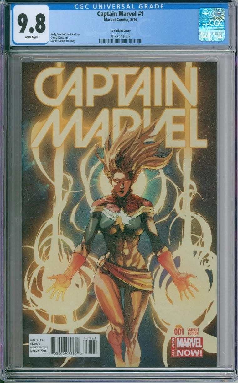 Captain Marvel #1 CGC 9.8 Variant Cover