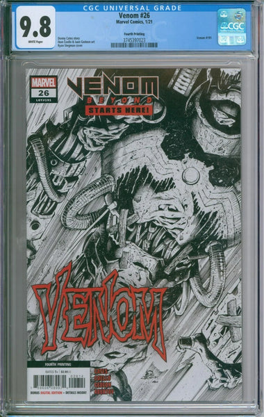 Venom #26 (LGY #191) CGC 9.8 Fourth Printing