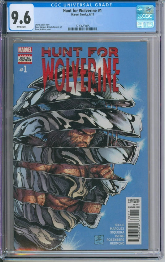 Hunt For Wolverine #1 CGC 9.6 Charles Soule