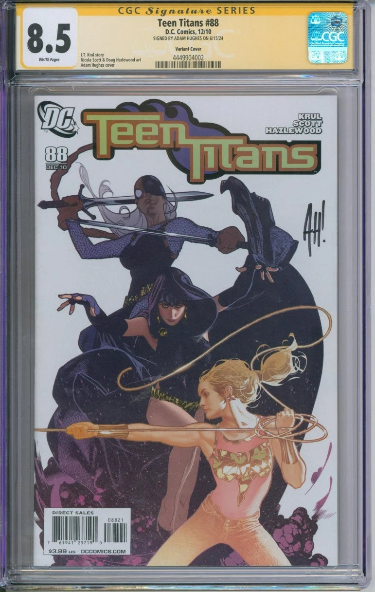 Teen Titans #88 CGC Signature Series 8.5 Signed By Adam Hughes