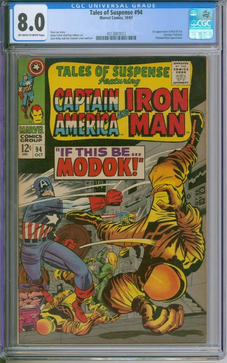 Tales Of Suspense #94 CGC 8.0
