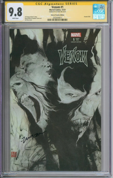 Venom #1 CGC Signature Series 9.8 Signed By Zu Orzu