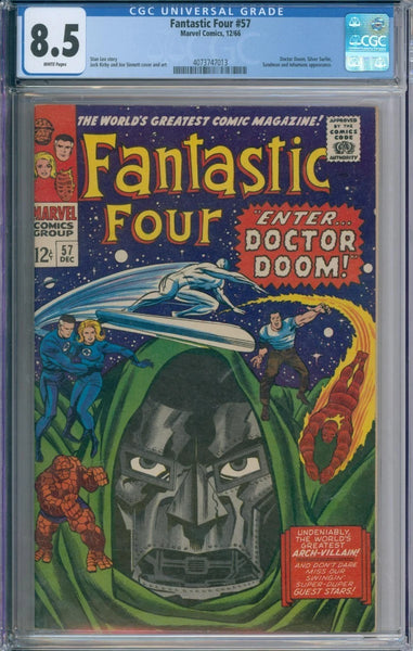 Fantastic Four #57 CGC 8.5 Stan Lee Jack Kirby
