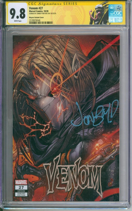 Venom #27 CGC Signature Series 9.8 Signed by Jonboy Meyers