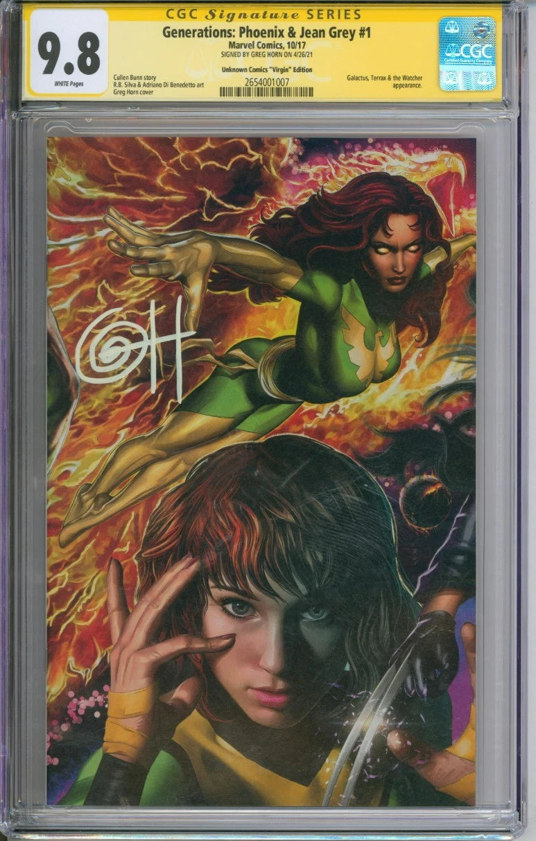 Generations: Phoenix & Jean Grey #1 CGC Signature Series 9.8 Signed Greg Horn