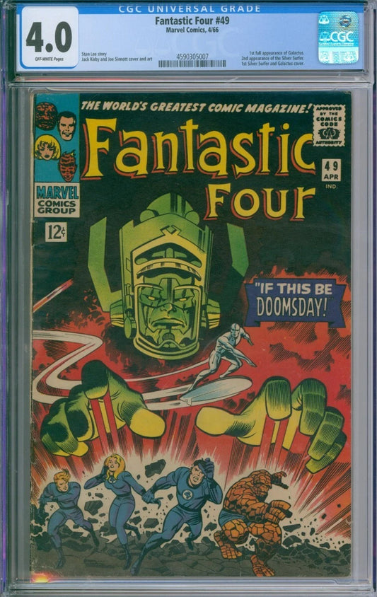 Fantastic Four #49 CGC 4.0 1st Appearance Of Galactus