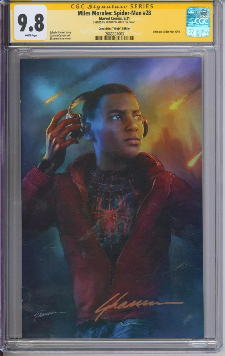 Miles Morales: Spider-Man #28 CGC Signature Series 9.8 Signed By Shannon Maer