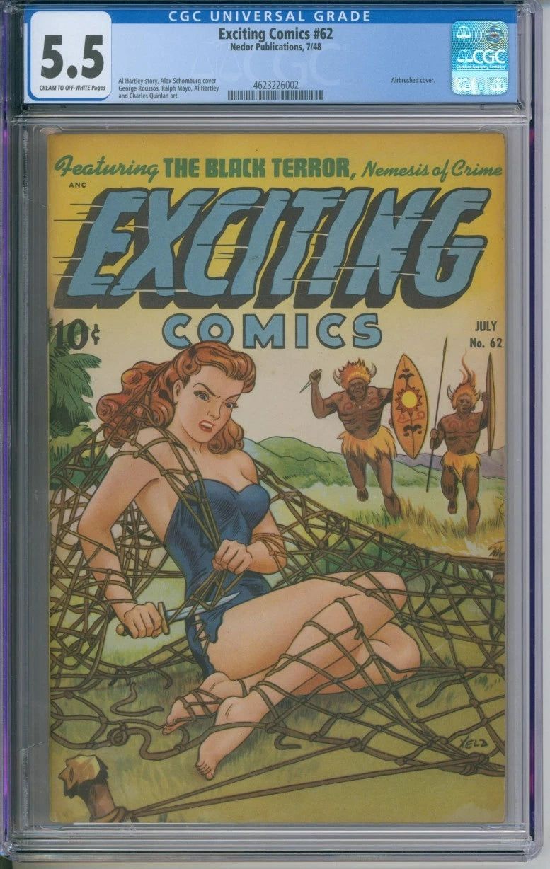 Exciting Comics #62 CGC 5.5 Airbrushed Cover