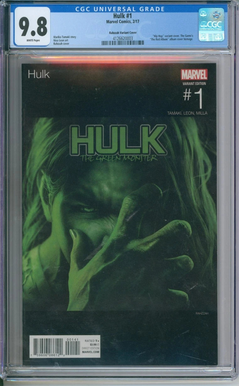 Hulk #1 CGC 9.8 Rahzzah Variant Cover