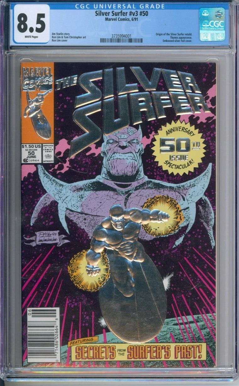 The Silver Surfer #V3 #50 CGC 8.5 Jim Starlin
