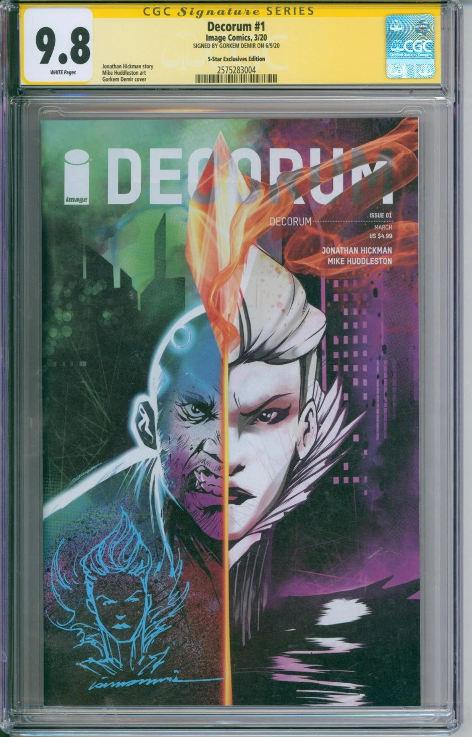Decorum #1 CGC Signature Series 9.8 Signed by Gorkem Demir