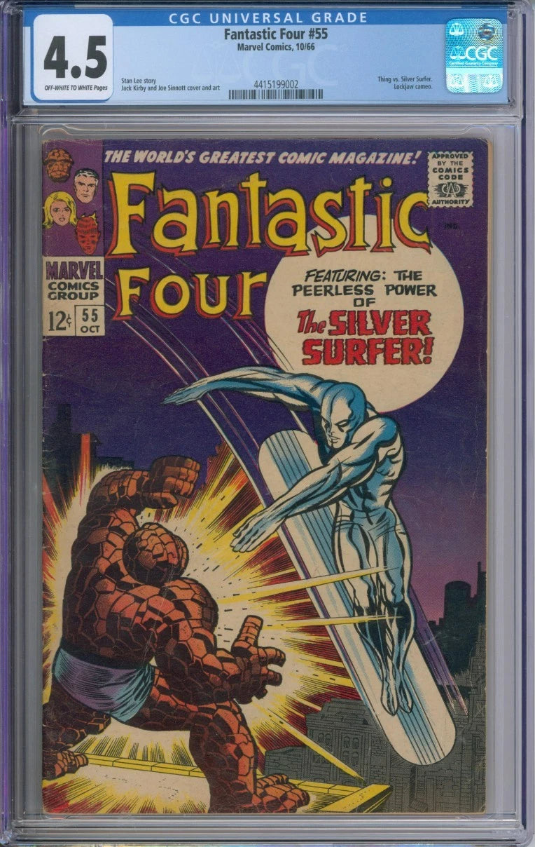 Fantastic Four #55 CGC 4.5 Stan Lee Jack Kirby