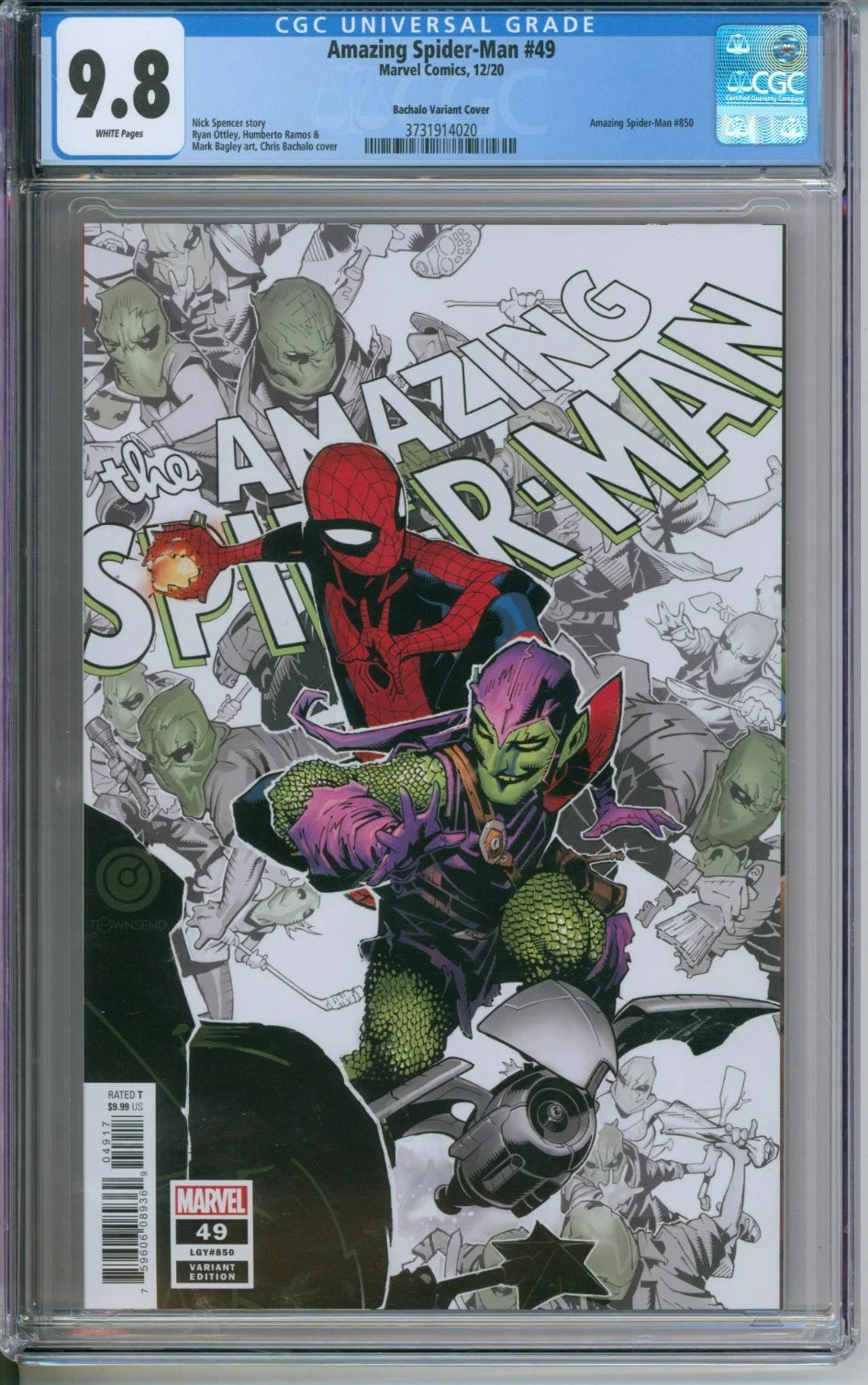 Amazing Spider-Man #49 (LGY #850) CGC 9.8 Bachalo Variant