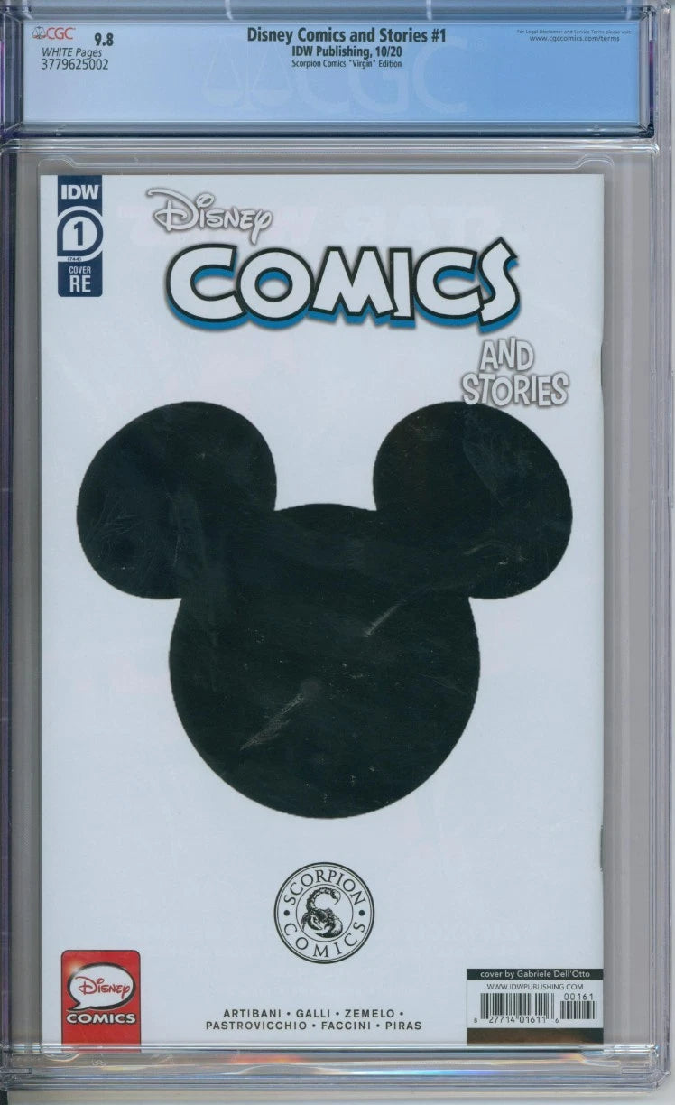 Disney Comics & Stories #1 CGC 9.8 Scorpion Comics "Virgin" Edition