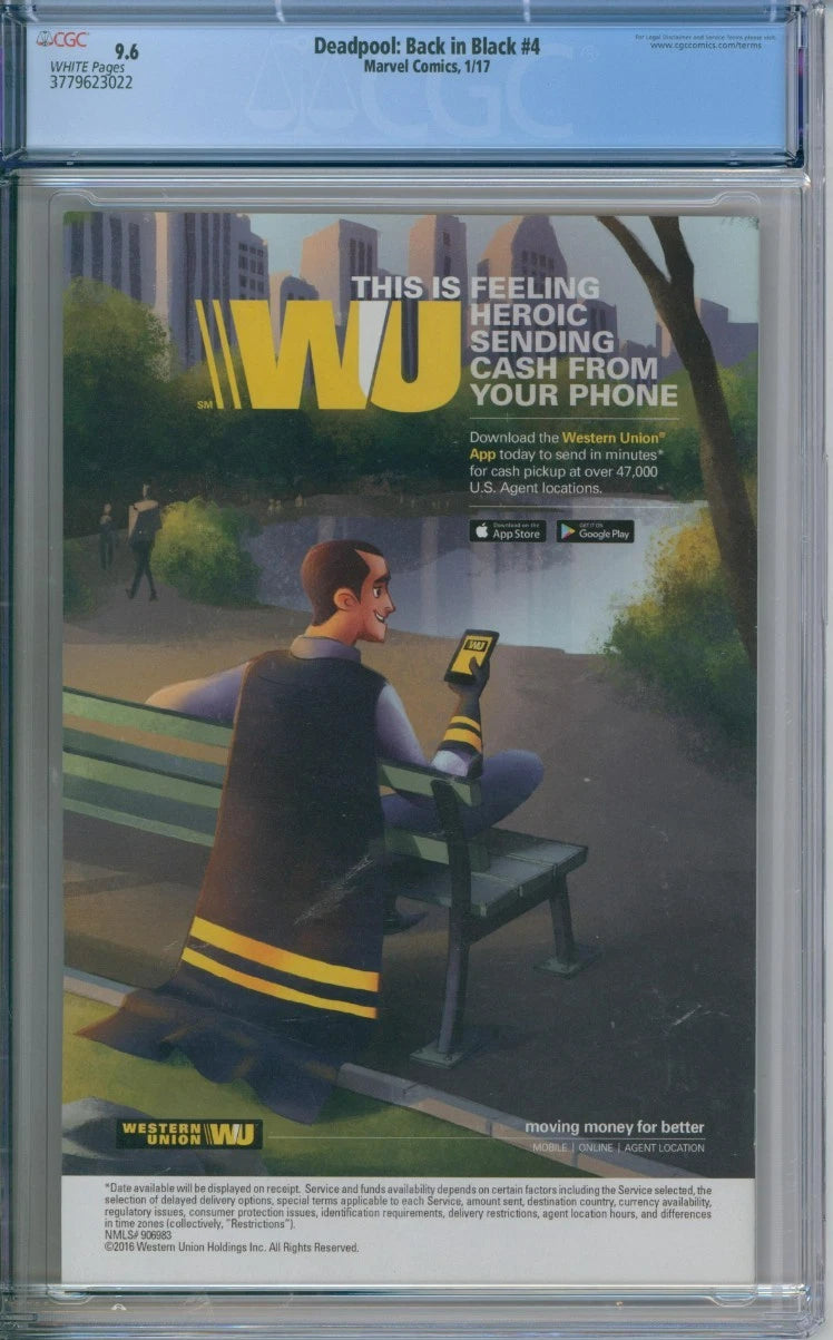 Deadpool: Back In Black #4 CGC 9.6 Cullen Bunn