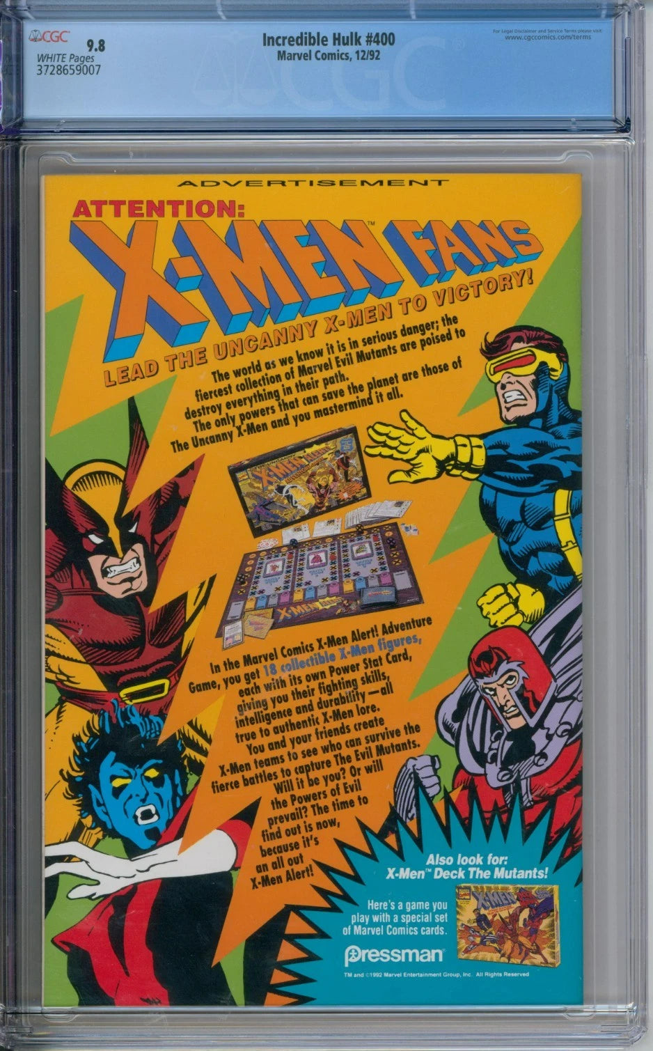 Incredible Hulk #400 CGC 9.8 Peter David