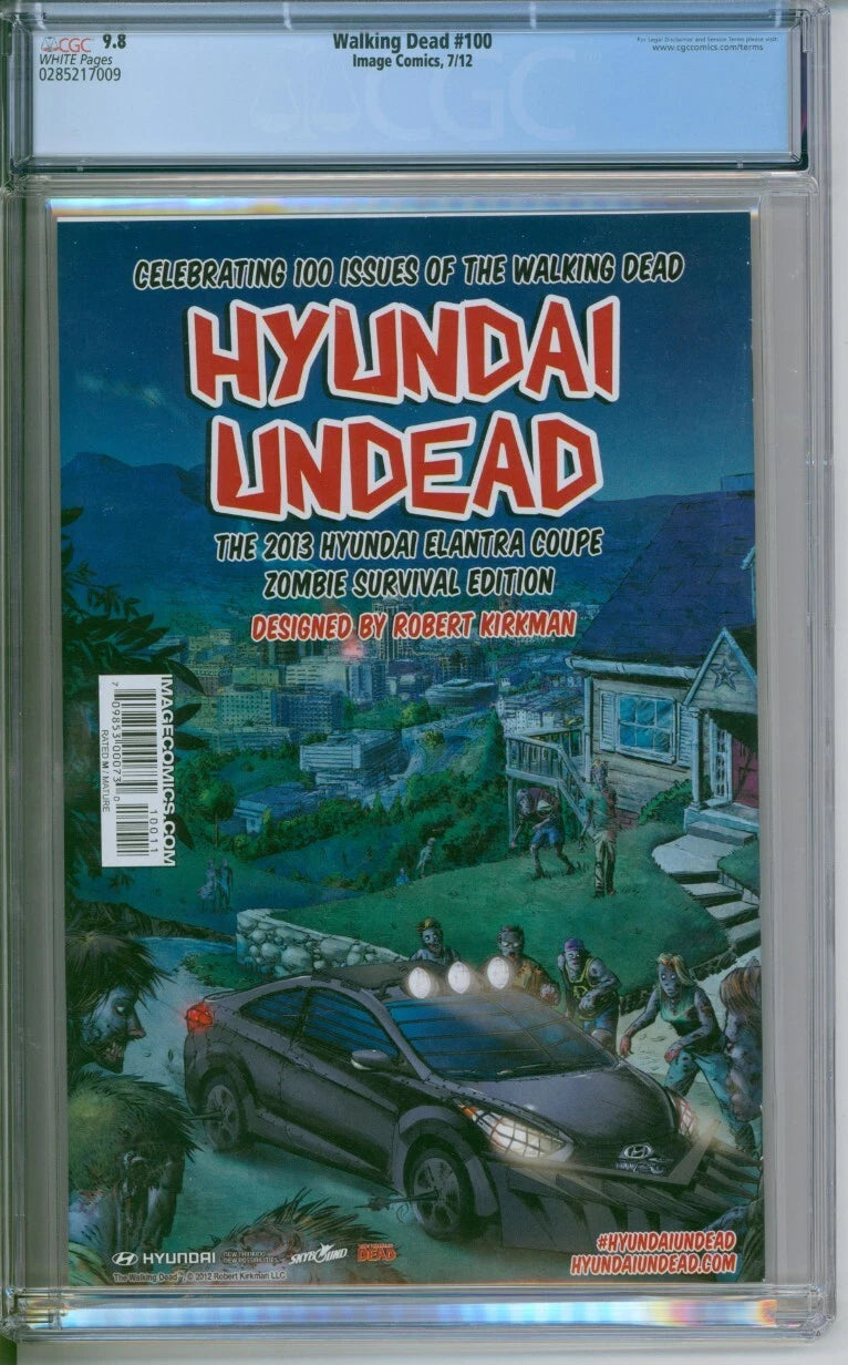 The Walking Dead #100 CGC 9.8 1st Appearance Of Negan & Lucille