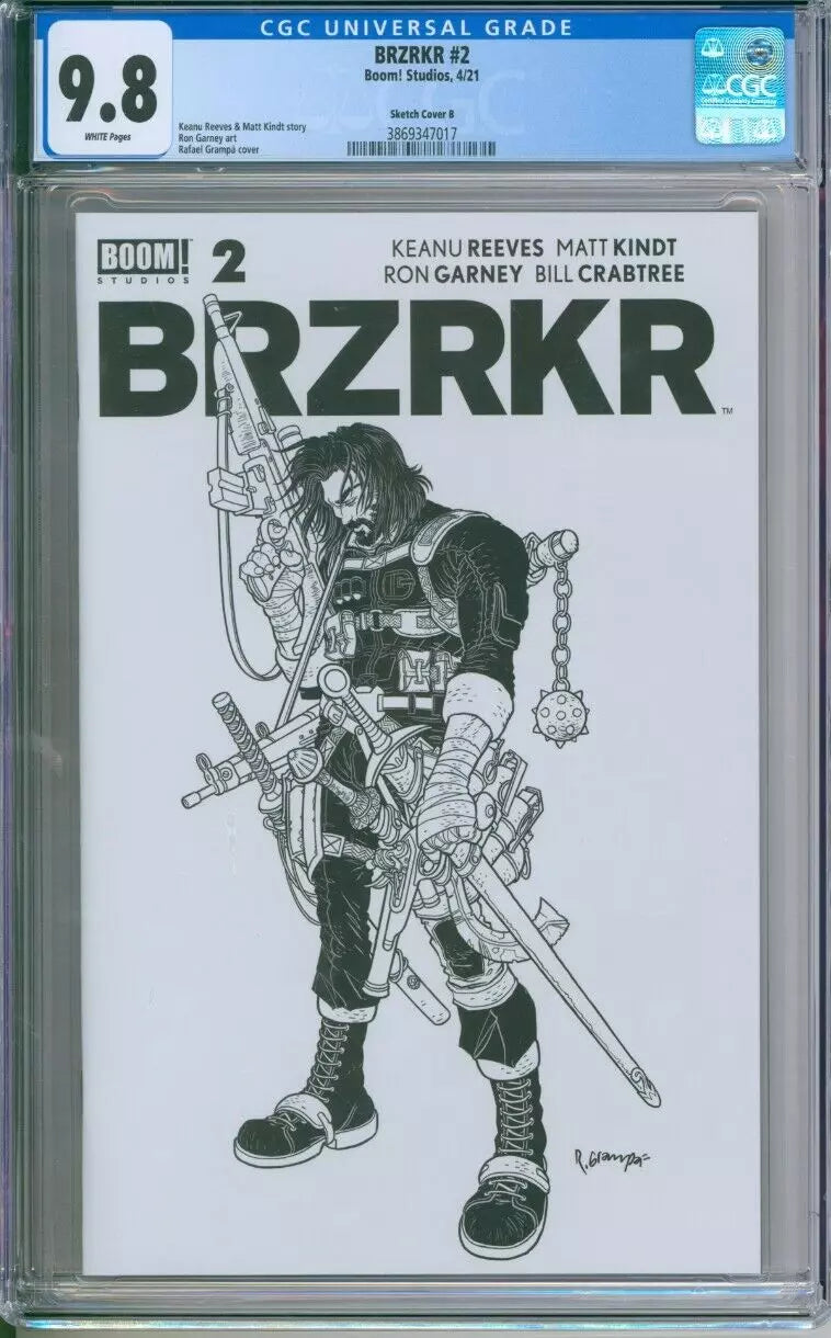 BRZRKR #2 CGC 9.8 Sketch Cover B