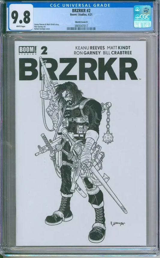 BRZRKR #2 CGC 9.8 Sketch Cover B