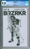 BRZRKR #2 CGC 9.8 Sketch Cover B