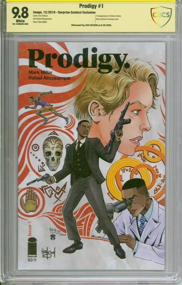 Prodigy #1 CBCS 9.8 Signed Eric Henson