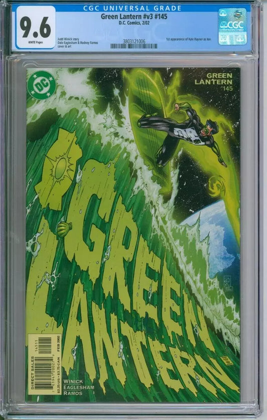 Green Lantern #V3 #145 CGC 9.6 1st Appearance Of Kyle Rayner As Ion