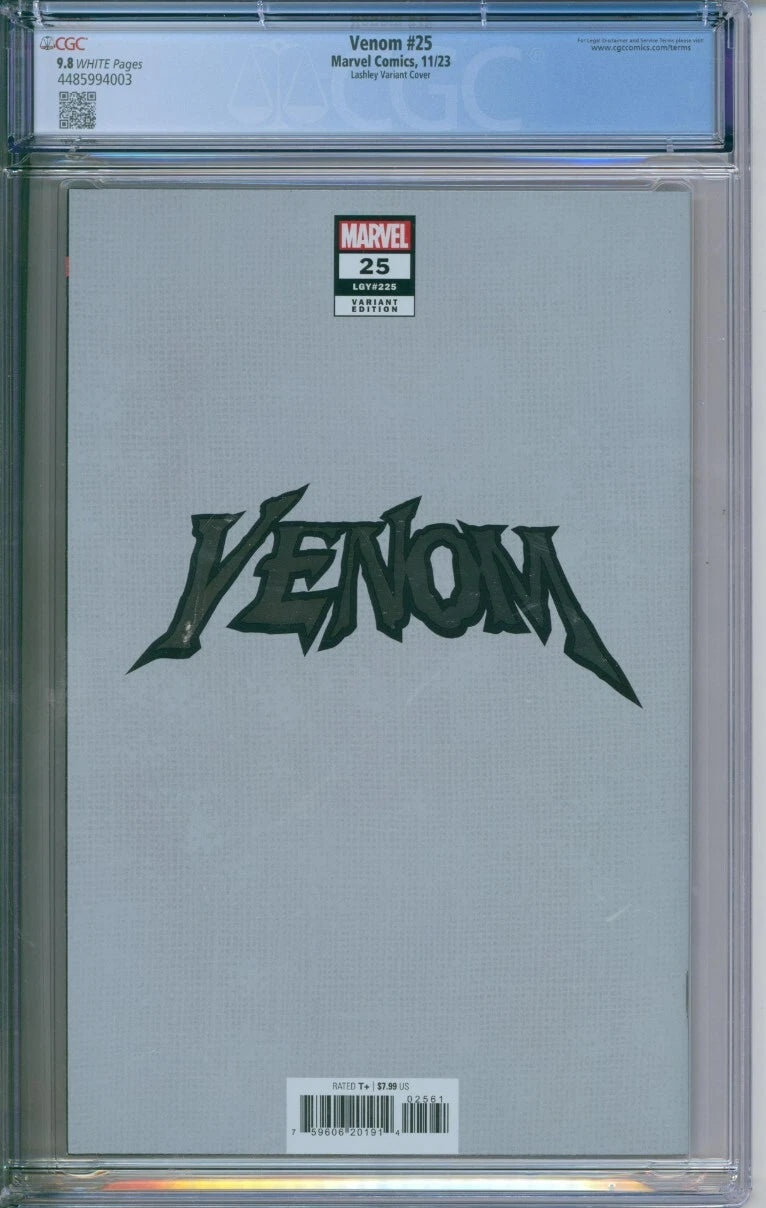 Venom #25 (LGY #225) CGC 9.8 Lashley Variant Cover