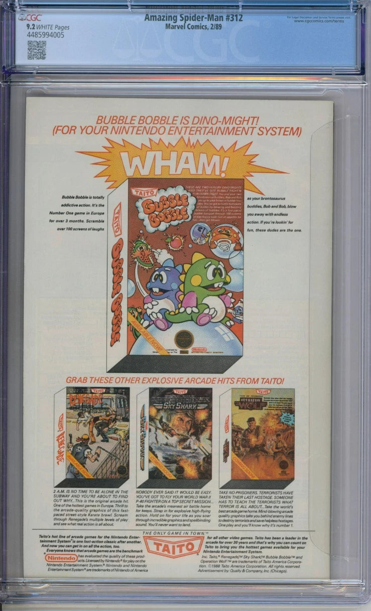 Amazing Spider-Man #312 CGC 9.2 Todd McFarlane