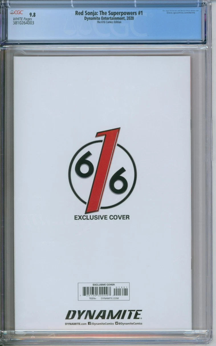 Red Sonja: The Superpowers #1 (A) CGC 9.8 "Virgin" Cover