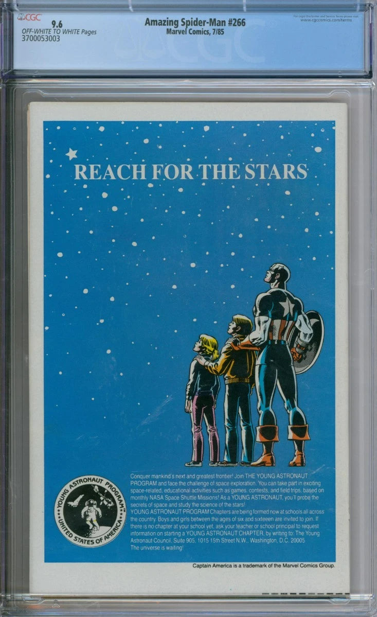 Amazing Spider-Man #266 CGC 9.6 Peter David