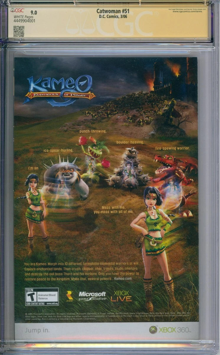 Catwoman #51 CGC Signature Series 9.0 Signed By Adam Hughes