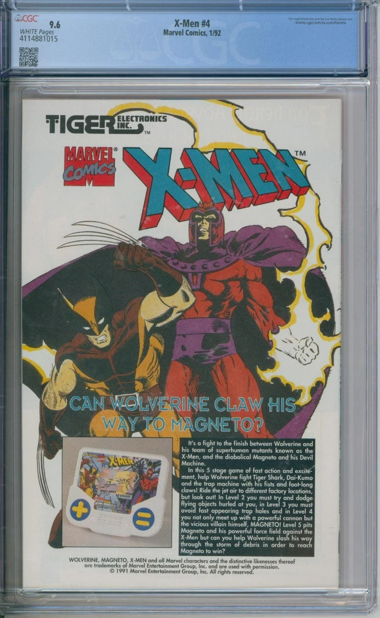 X-Men #4 CGC 9.6 1st Appearance Of Omega Red