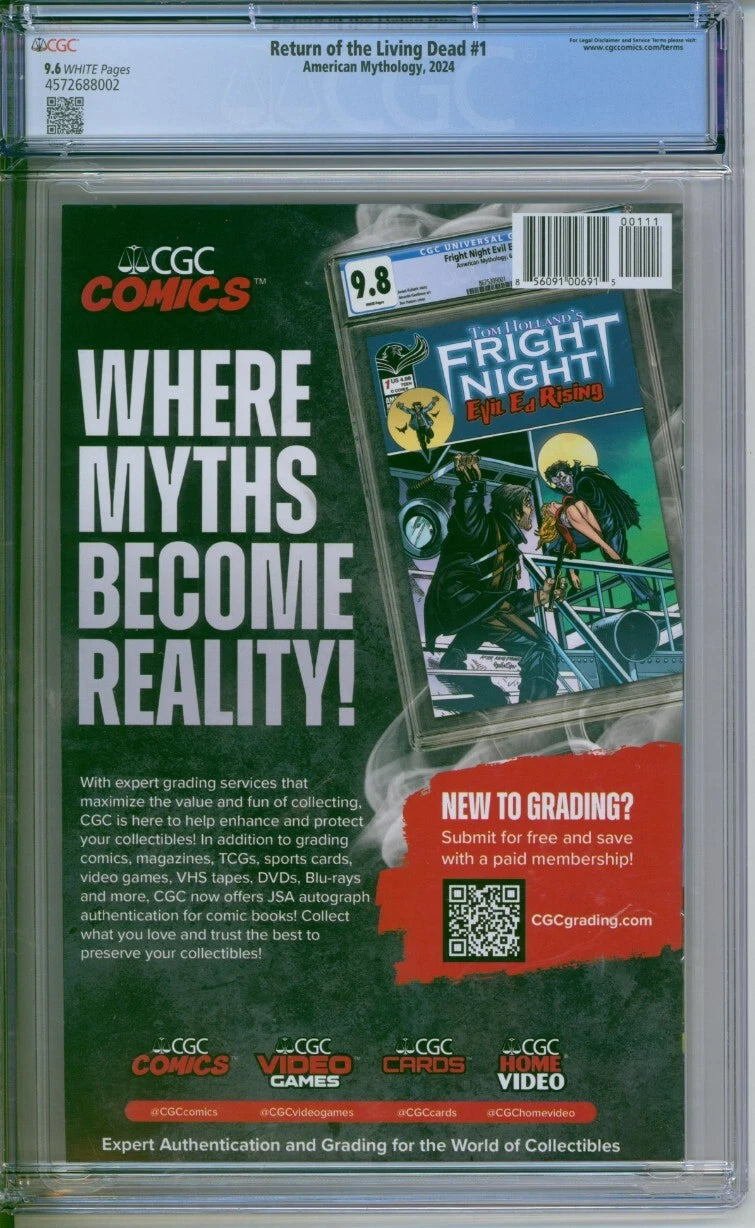 Return Of The Living Dead #1 CGC 9.6
