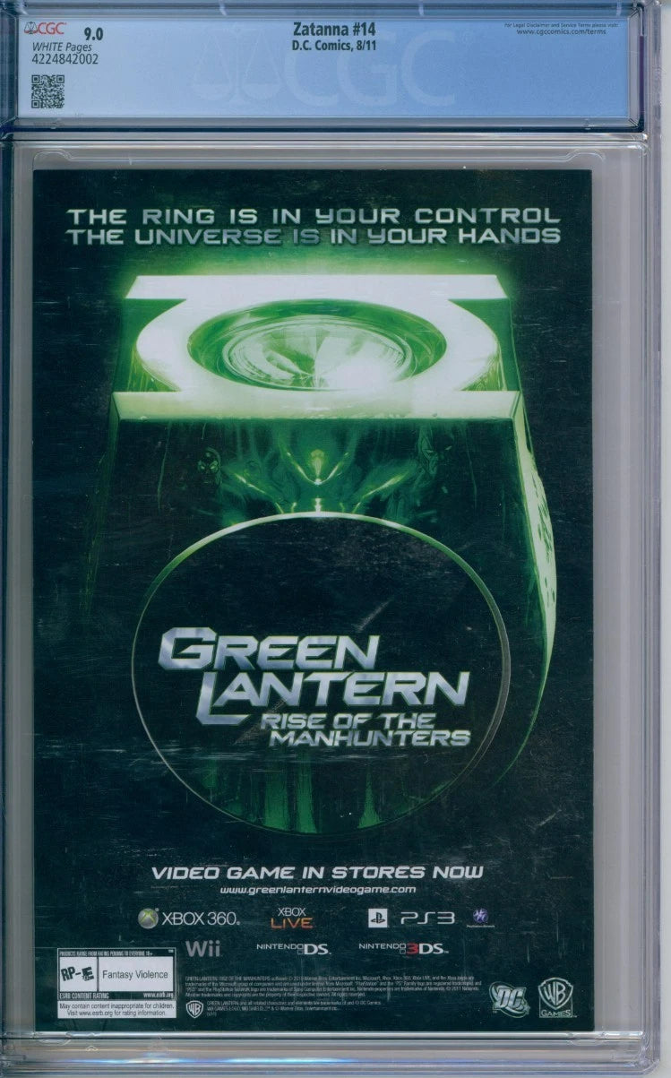 Zatanna #14 CGC 9.0 Adam Hughes