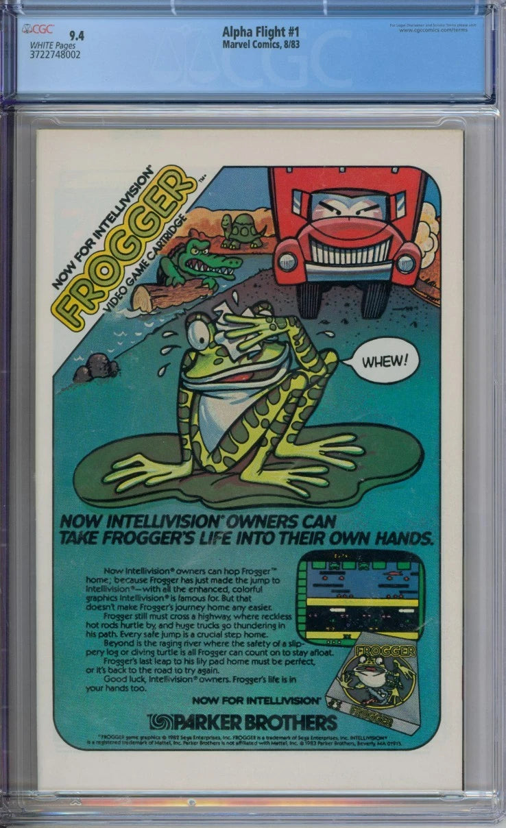 Alpha Flight #1 CGC 9.4 1st Appearance Of Puck & Marrina