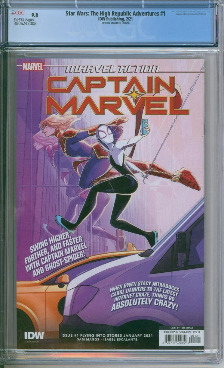 Star Wars: The High Republic Adventures #1 CGC 9.8 Retailer Incentive Edition