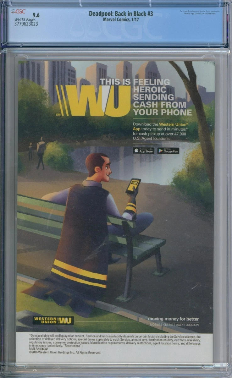 Deadpool: Back In Black #3 CGC 9.6 Cullen Bunn