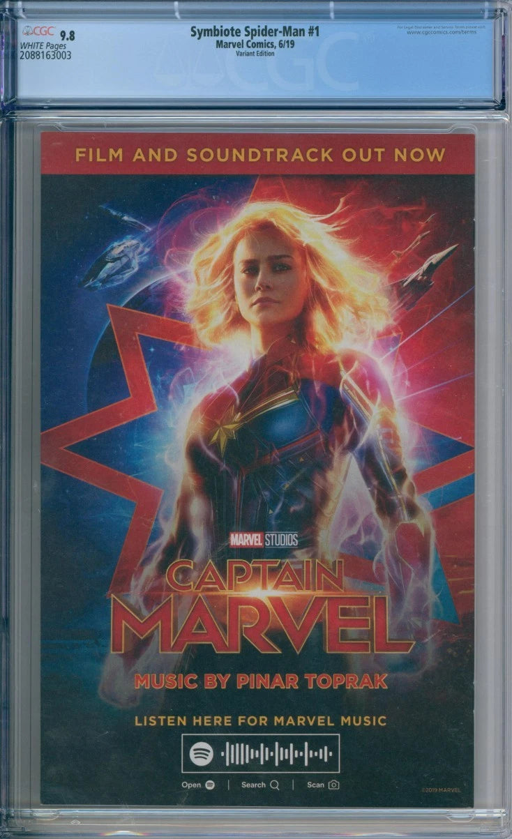 Symbiote Spider-Man #1 CGC 9.8 Variant Edition Cover