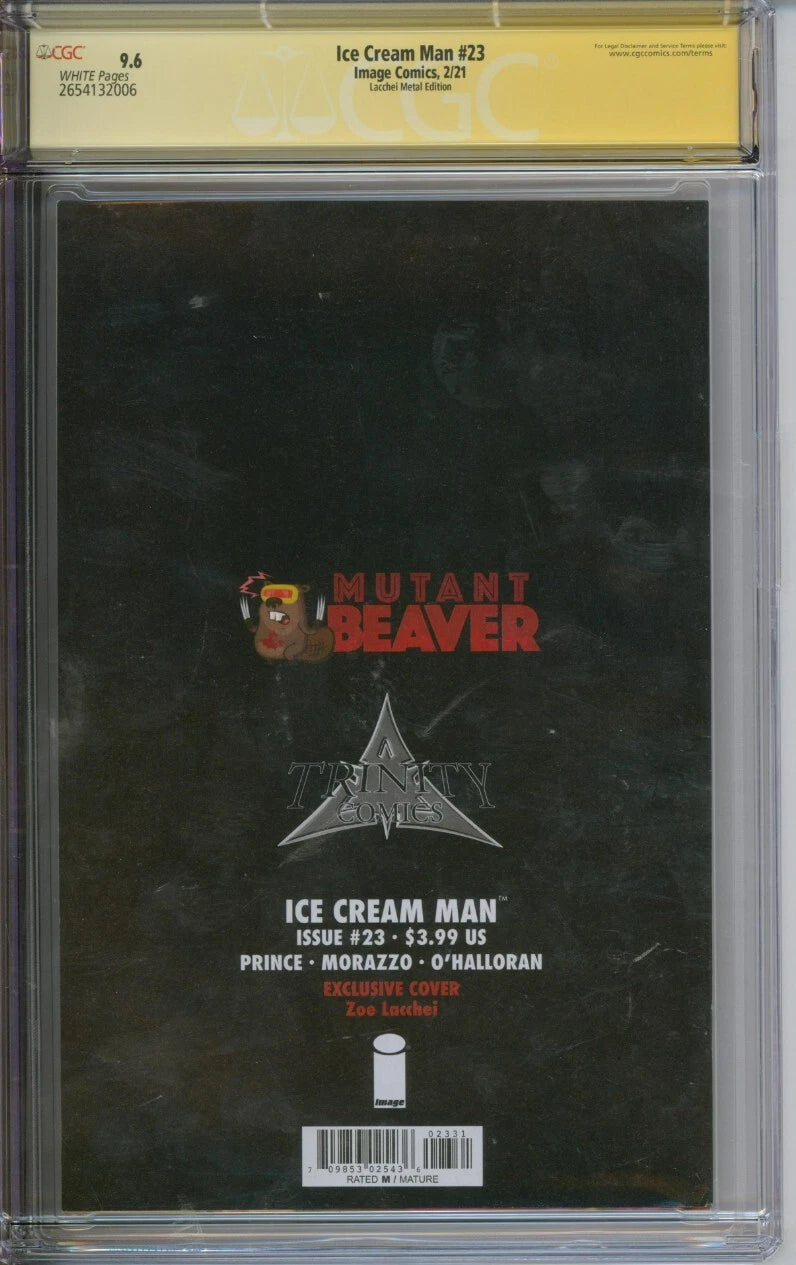 Ice Cream Man #23 CGC Signature Series 9.6 Signed & Sketched Zoe Lacchei