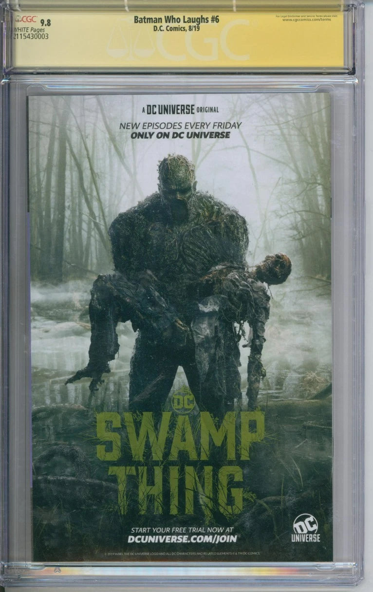 Batman Who Laughs #6 CGC Signature Series 9.8 Signed By Scott Snyder