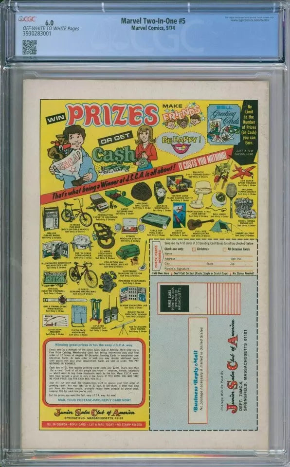 Marvel Two In One #5 CGC 6.0 Marvel Comics